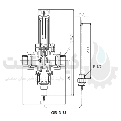 خرید شیر ترموستاتیک یوشی تاکی مدل OB-30